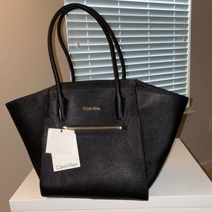 Calvin Klein Saffiano Leather Tote